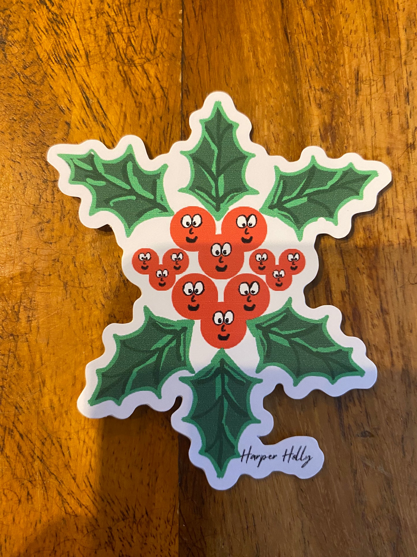 Cute Custom Character Christmas Illustrated Die Cut Stickers ~ Cute character Sticker ~ Vinyl Stickers ~ Christmas Sticker