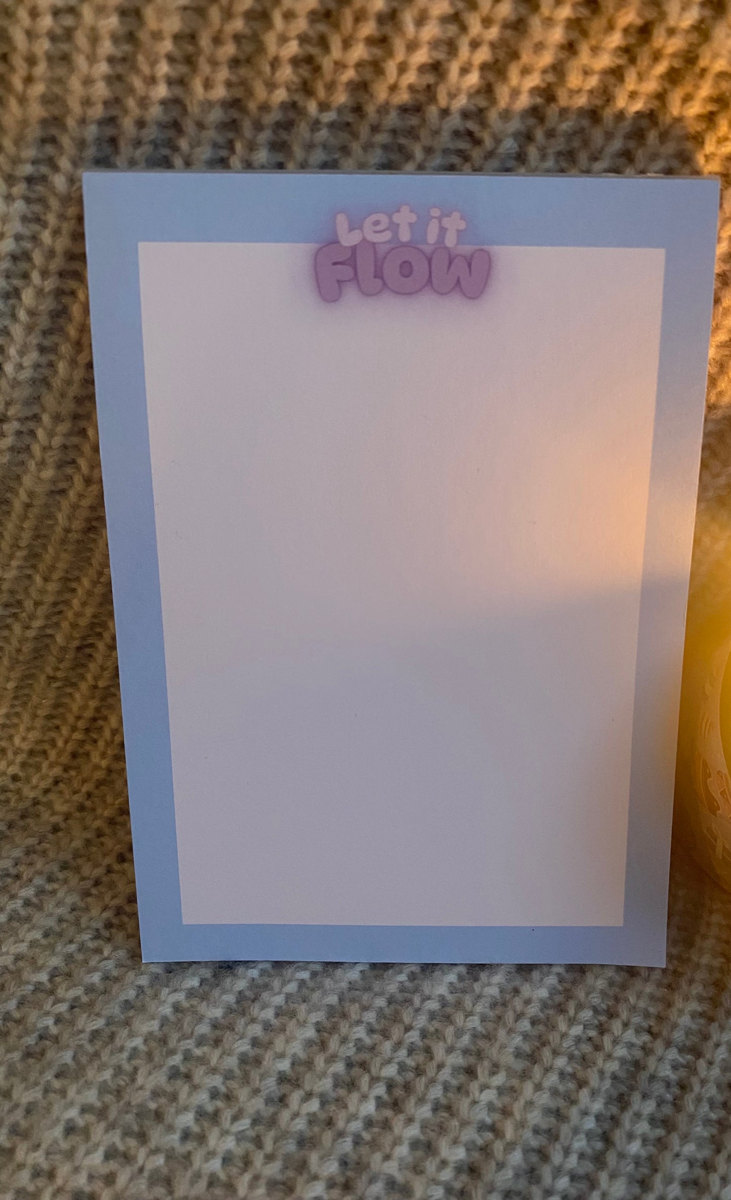 Let It Flow notepad