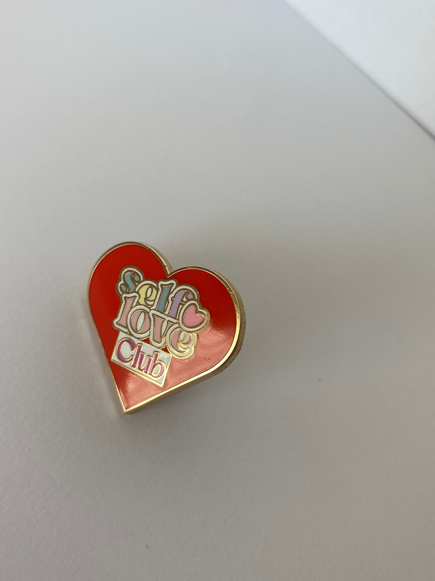 Self love club enamel pin