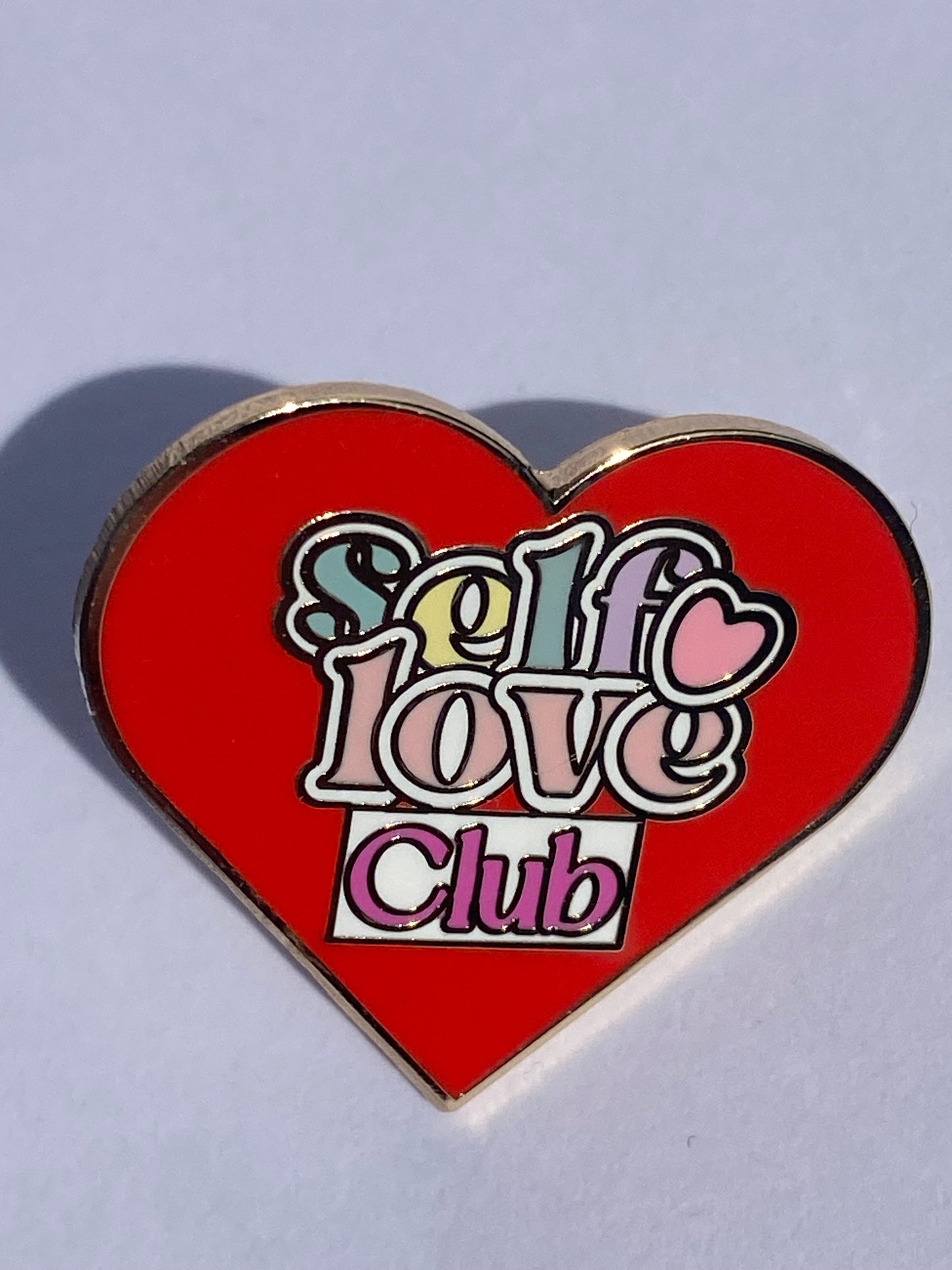 Self love club enamel pin