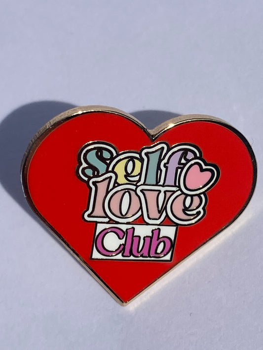 Self love club enamel pin