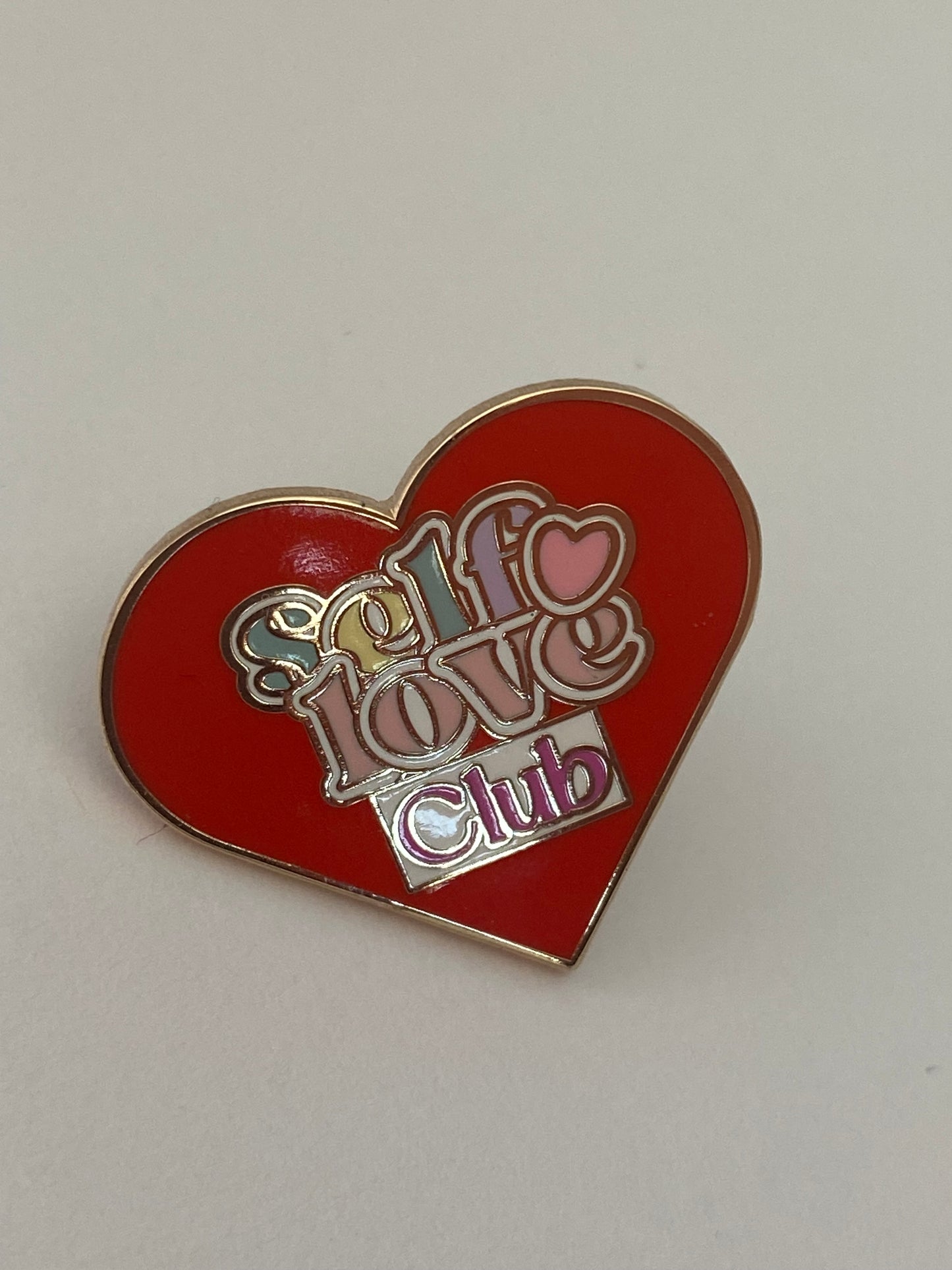 Self love club enamel pin