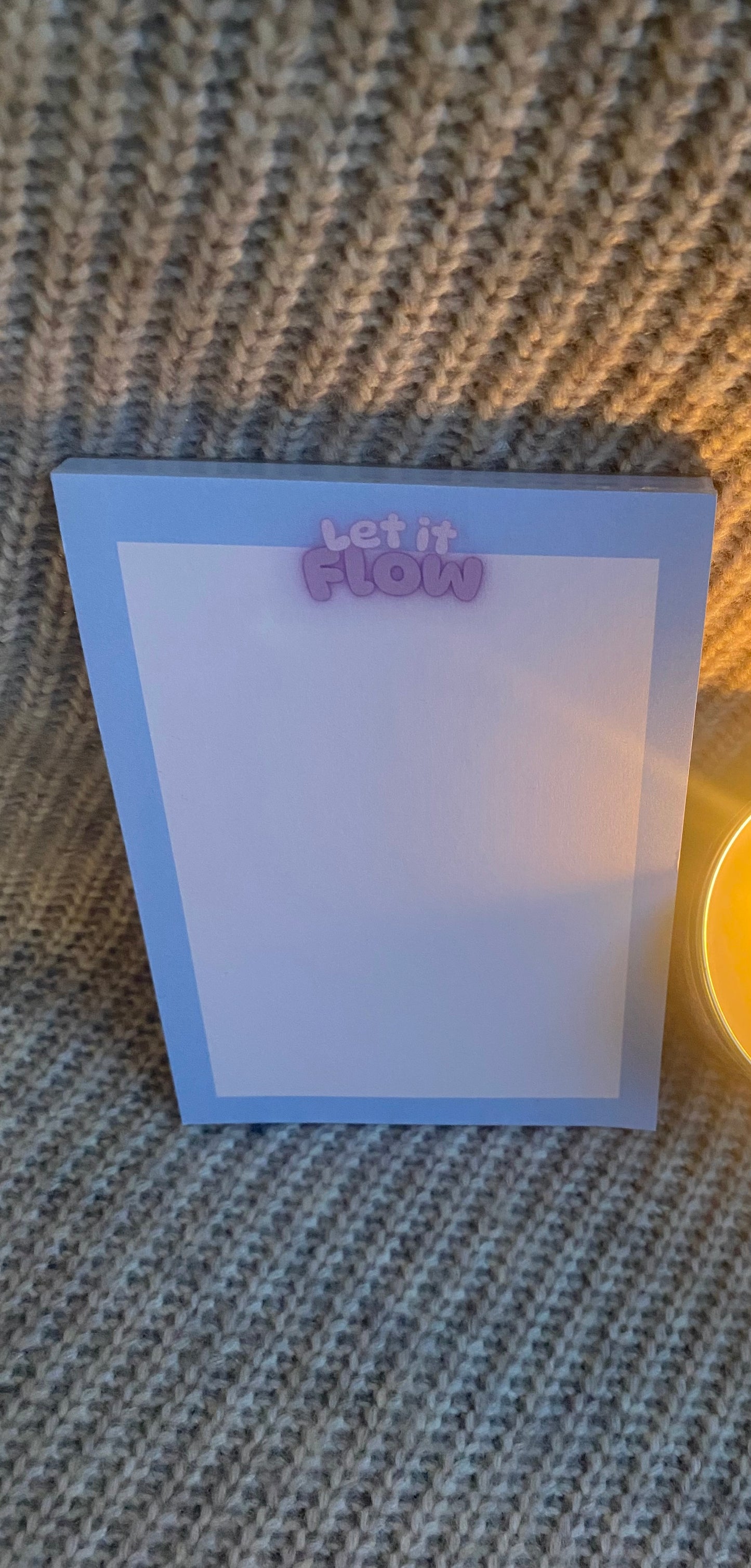 Let It Flow notepad