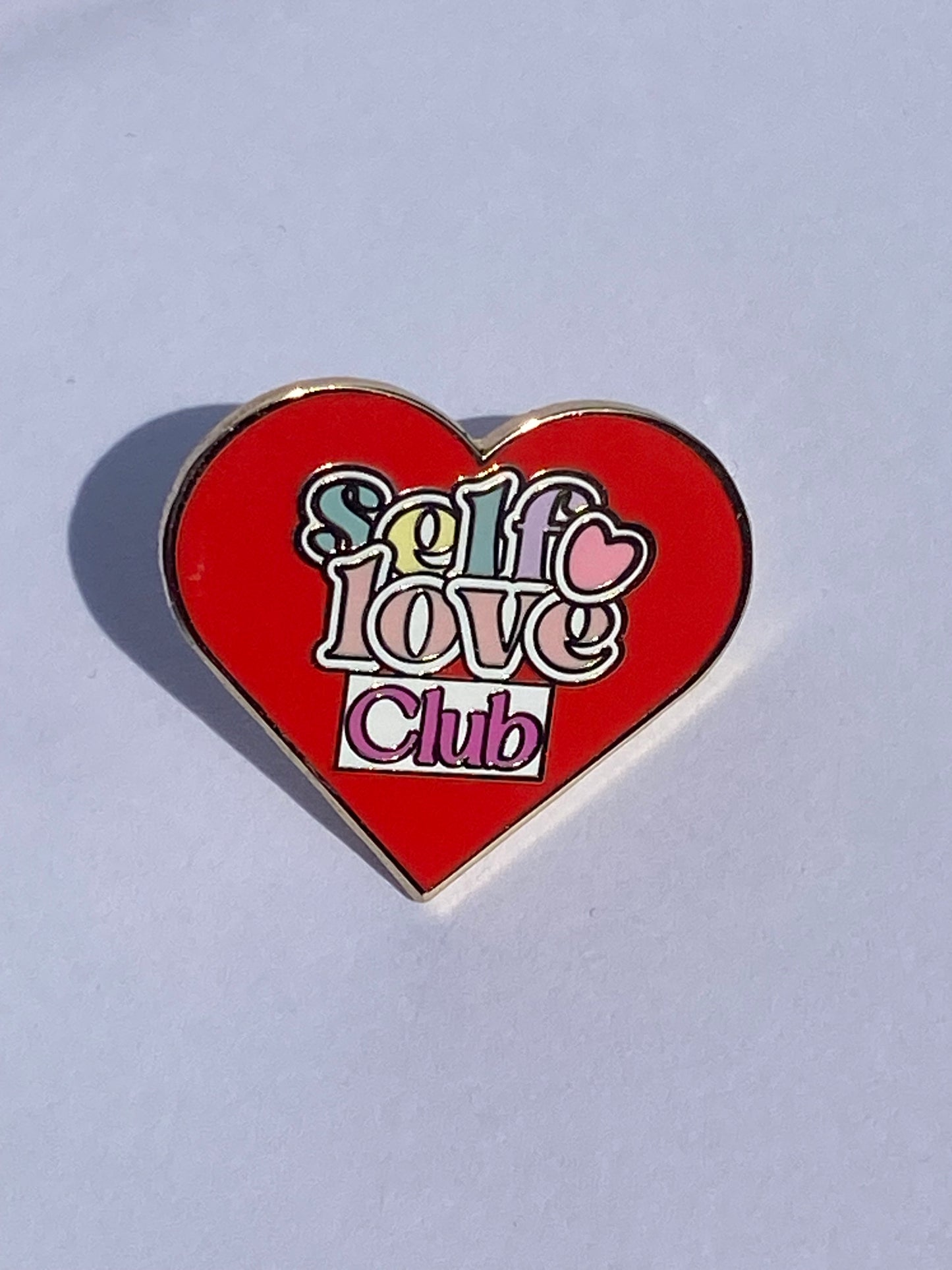Self love club enamel pin