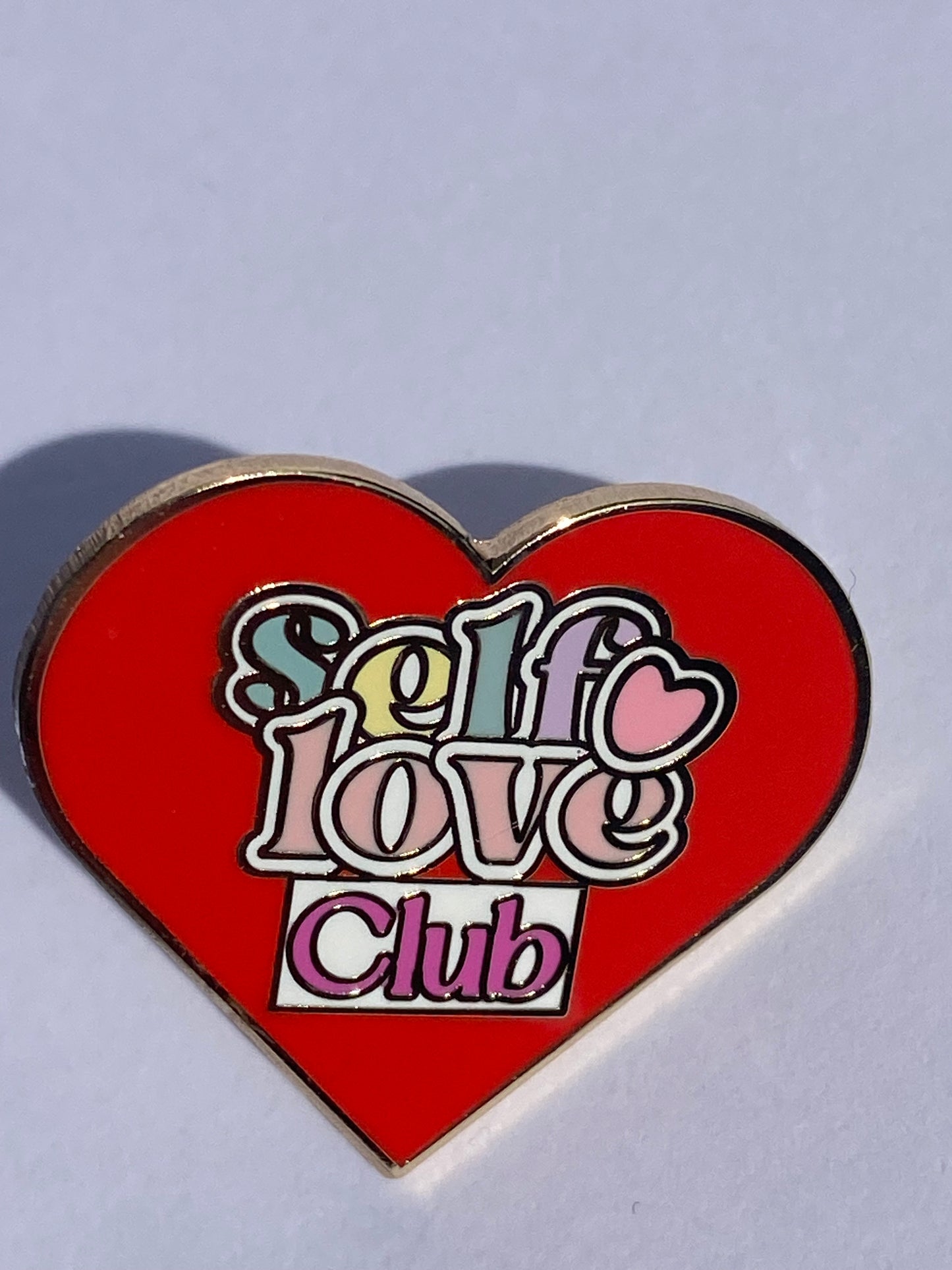 Self love club enamel pin