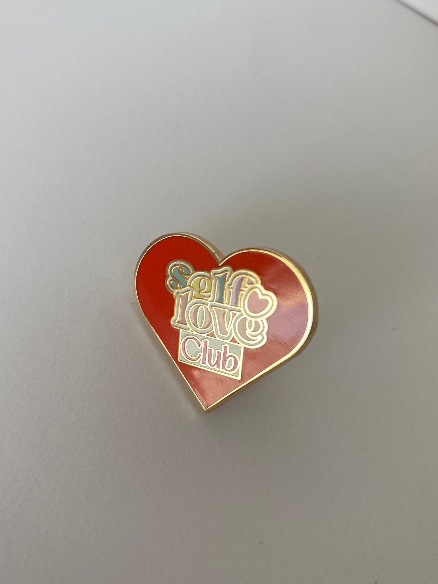 Self love club enamel pin