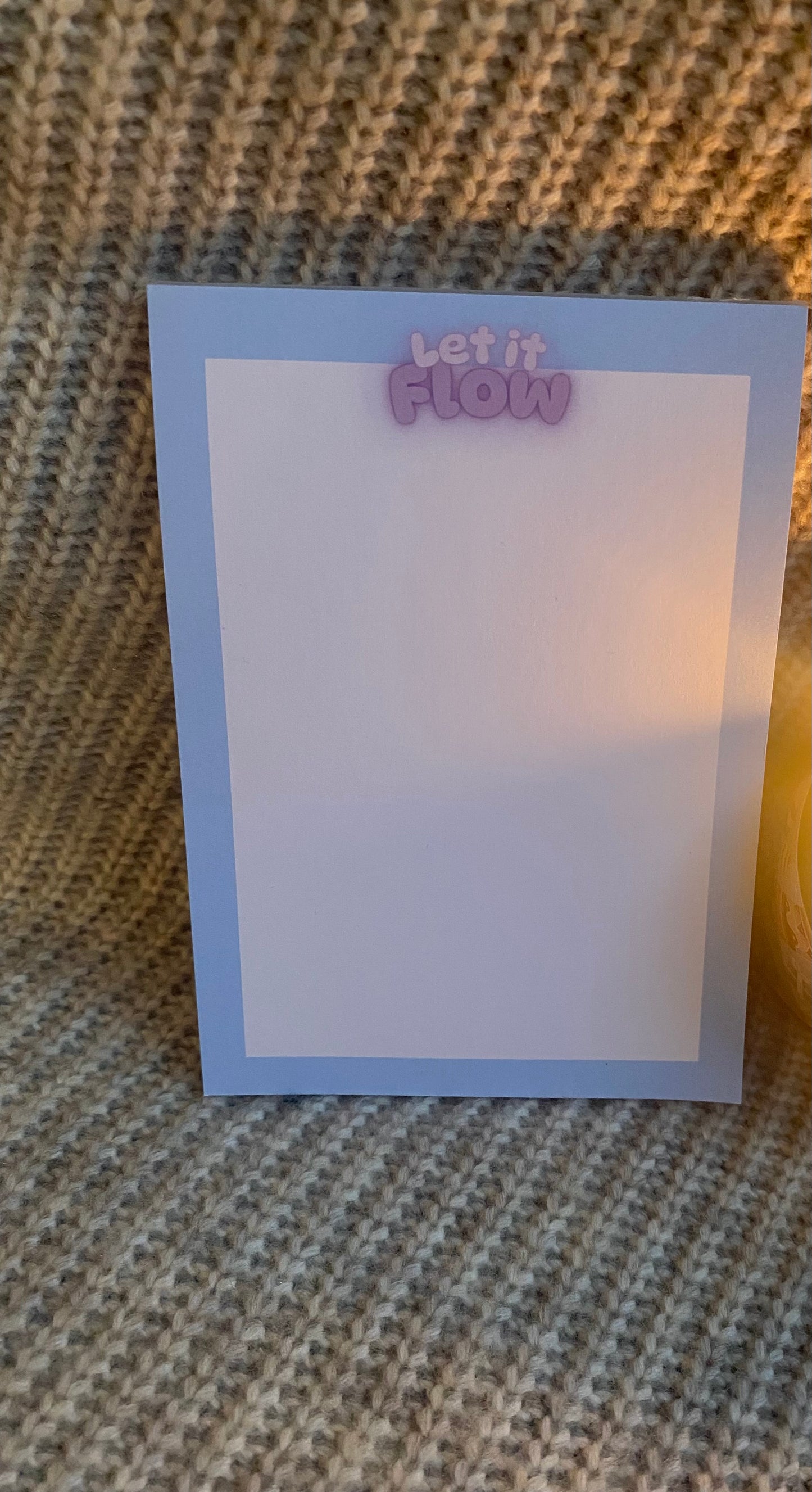 Let It Flow notepad