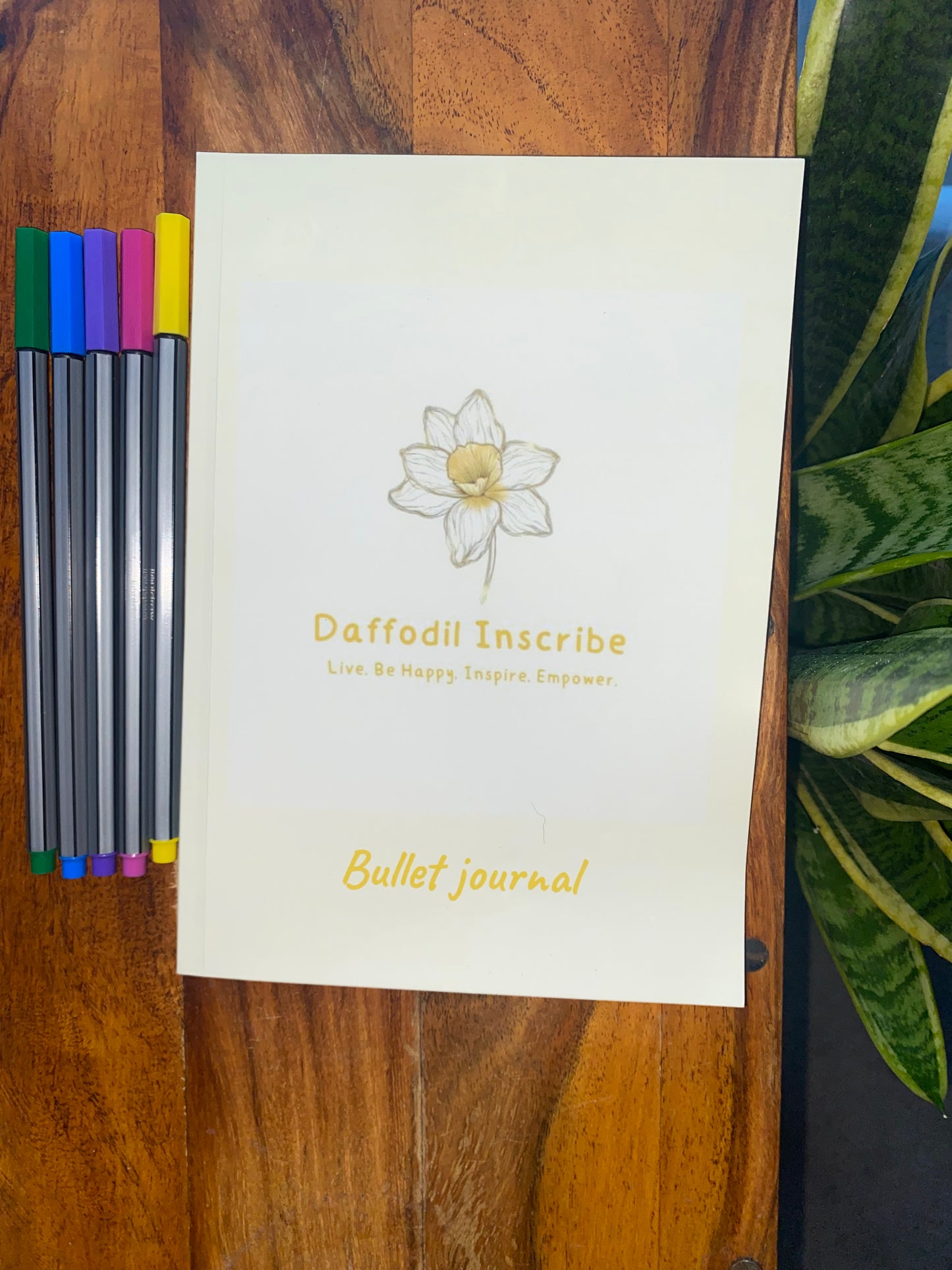 A5 bullet journal in Yellow | 100 dotted pages | notepad | journal | quality premium stationery