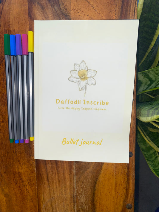 A5 bullet journal in Yellow | 100 dotted pages | notepad | journal | quality premium stationery