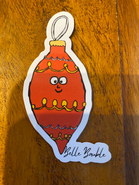 Cute Custom Character Christmas Illustrated Die Cut Stickers ~ Cute character Sticker ~ Vinyl Stickers ~ Christmas Sticker