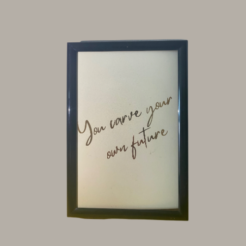 You Carve Your Own Future Art Print