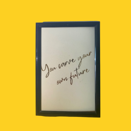 You Carve Your Own Future Art Print